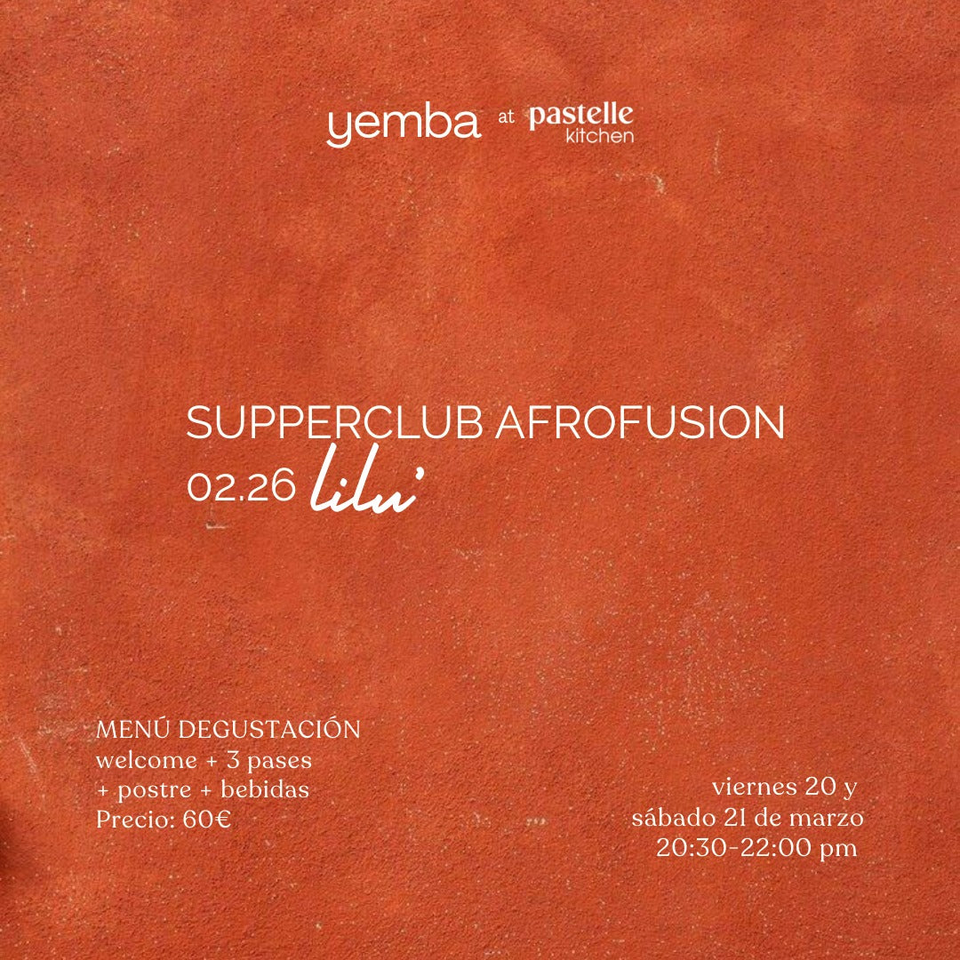 CENA AFROFUSIÓN YEMBA