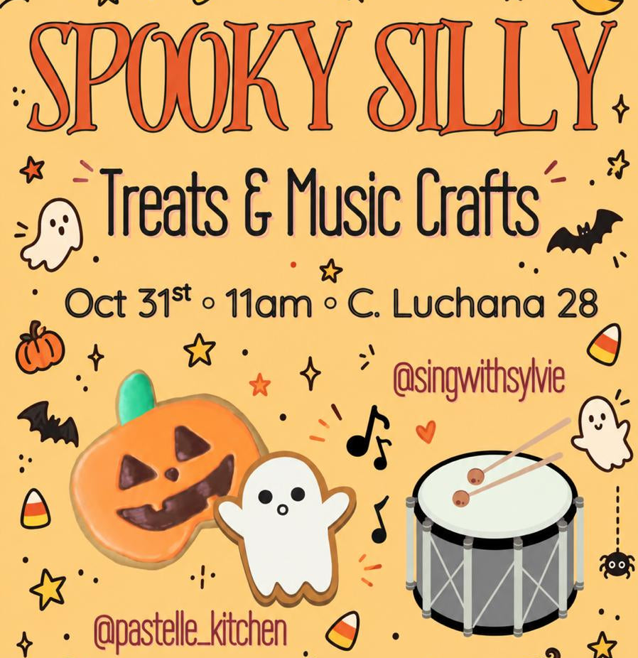 Octubre 31 Spooky Silly: Treats & Music Crafts con Sing with Sylvie- 11h